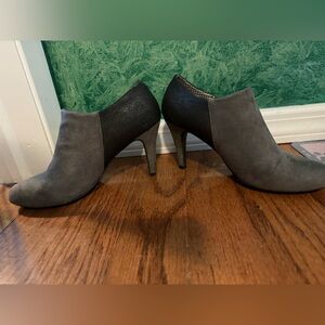 Grey Heel Booties